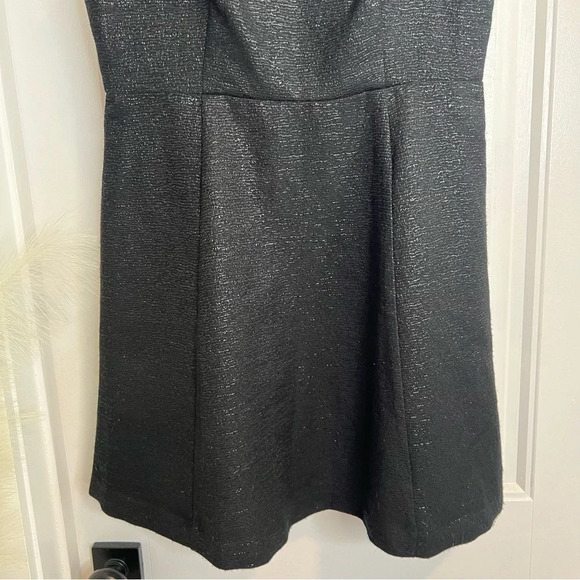 Cooperative Urban Outfitters Sparkly Black Bow Mini Dress. Size 10. NWT. - Picture 9 of 14